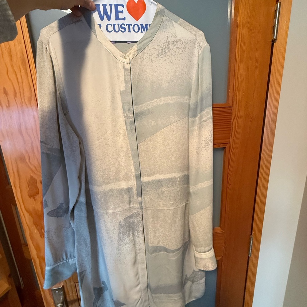 Silk Dress/Over-shirt